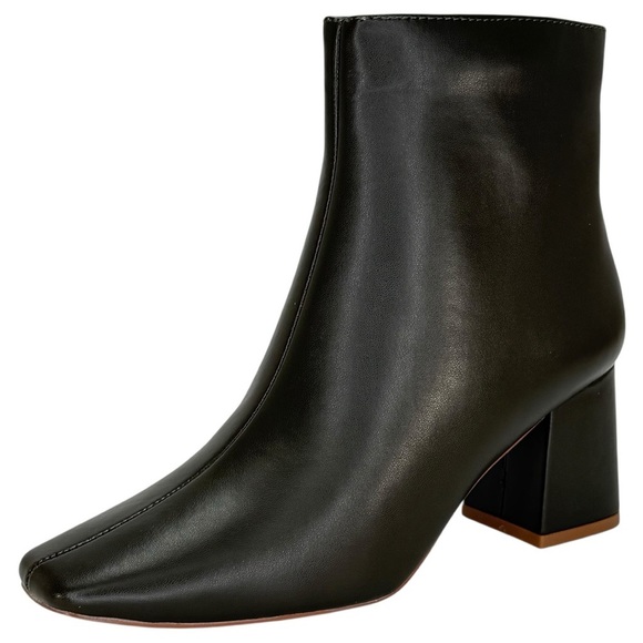 Journee Collection Haylinn Olive Green Faux Leather Womens Ankle Boots Size 6M - Picture 2 of 10